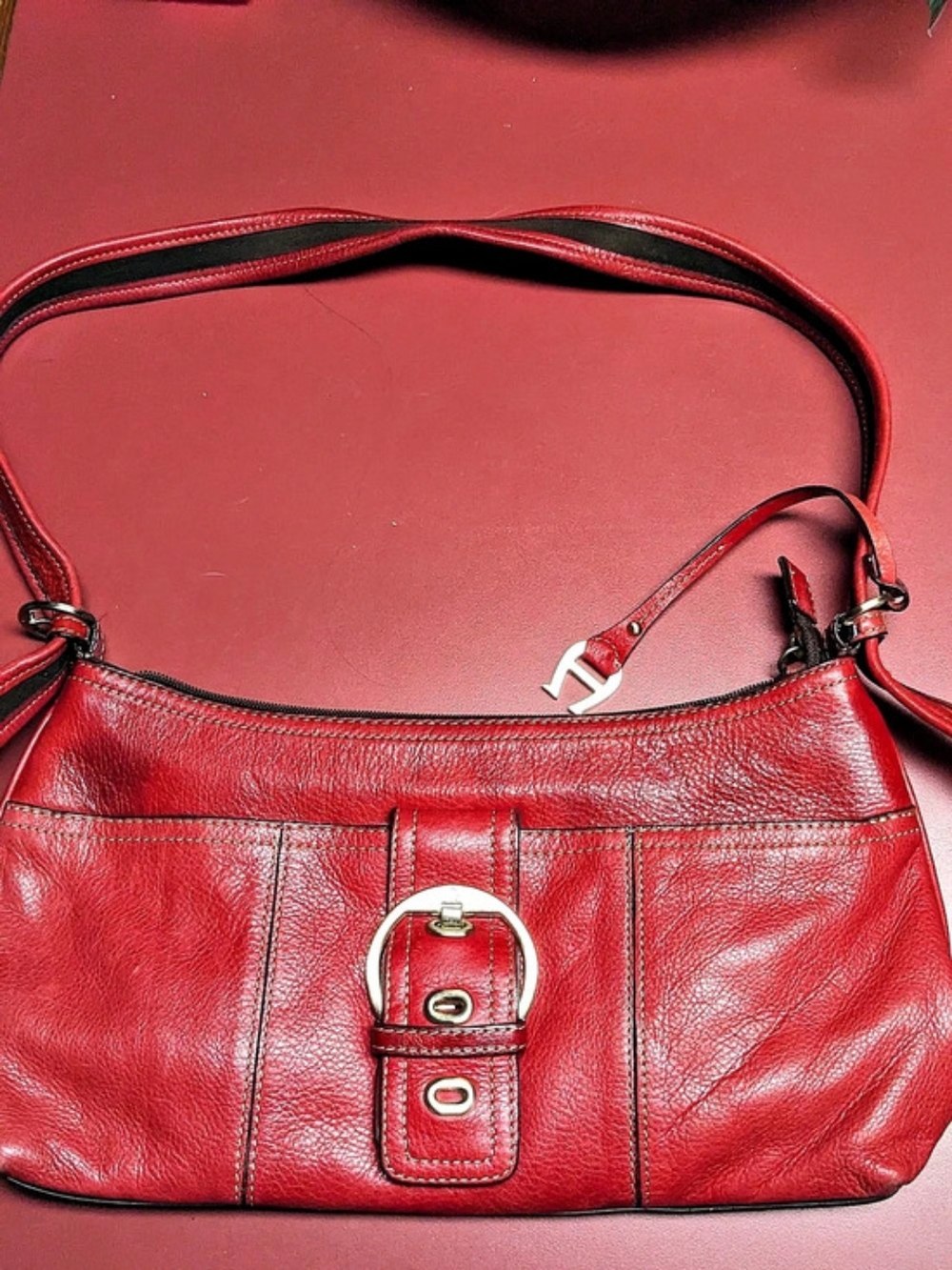 Etienne Aigner Red Leather Shoulder Bag